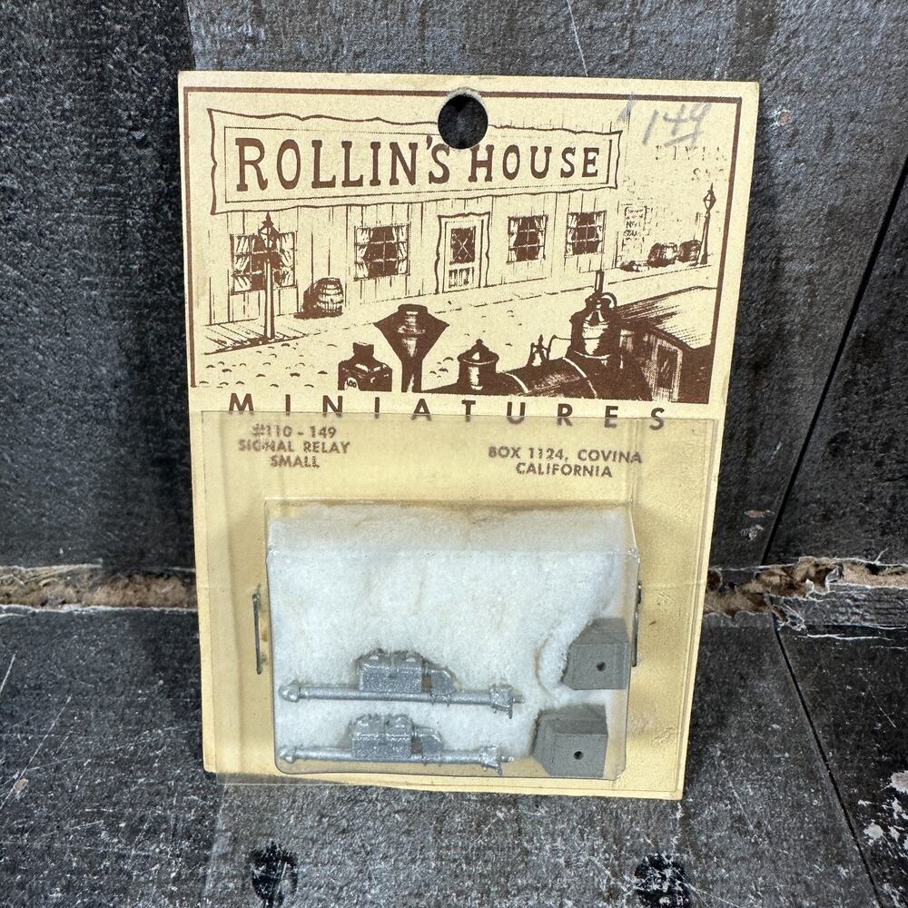 Vintage NOS Rollin’s House Miniatures 110-149 Signal Relay Small